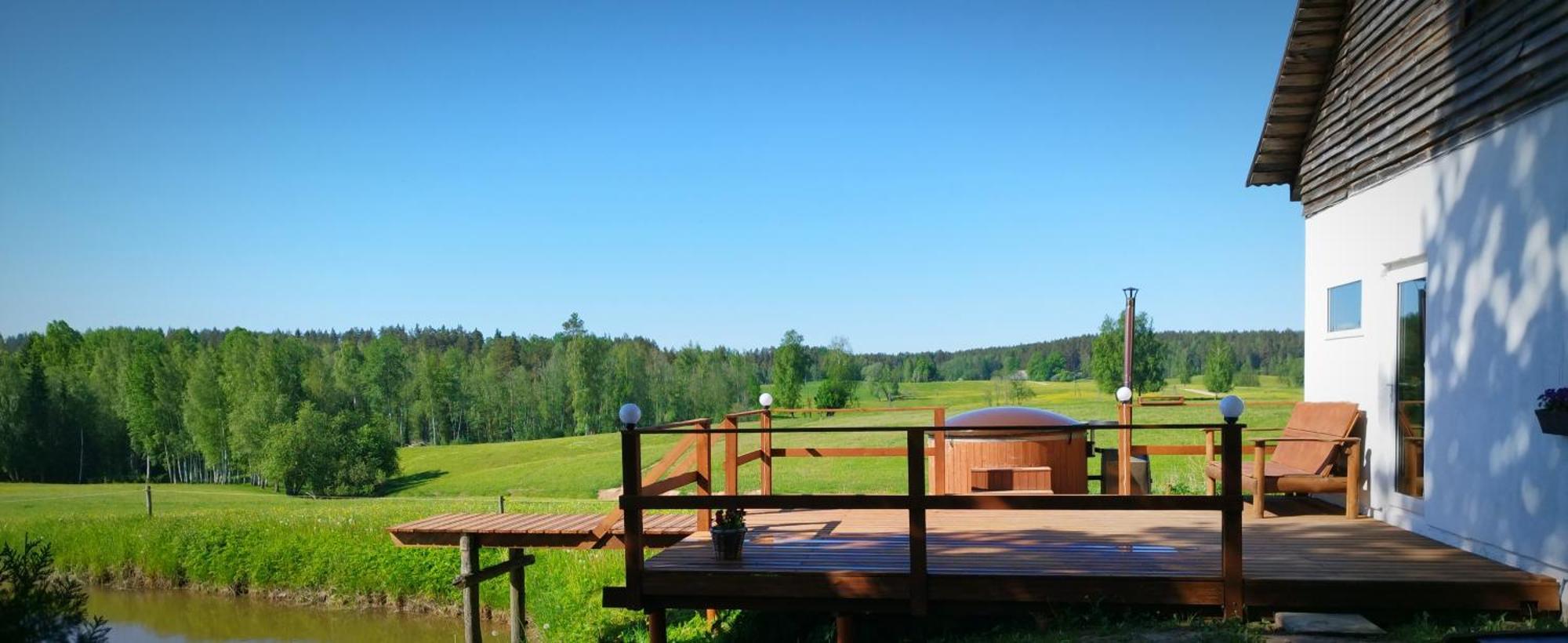 Guesthouse, Sauna & Jacuzzi In Gauja Valley - Kakukalns Страупе Экстерьер фото