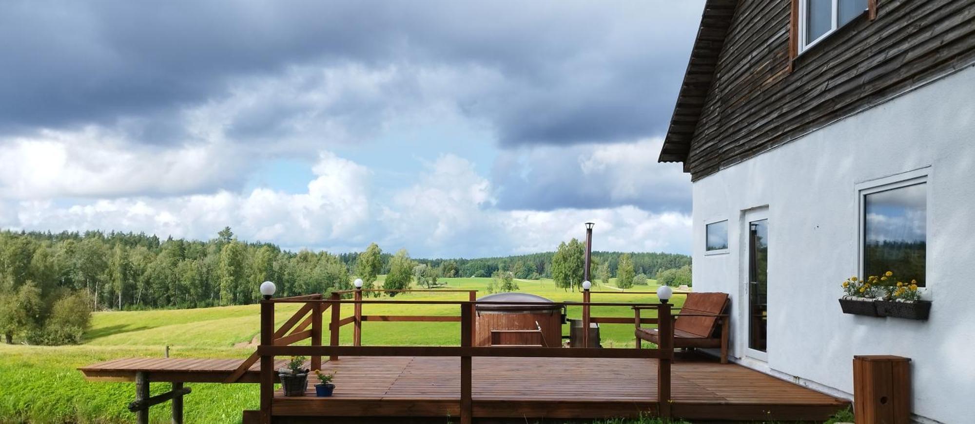 Guesthouse, Sauna & Jacuzzi In Gauja Valley - Kakukalns Страупе Экстерьер фото